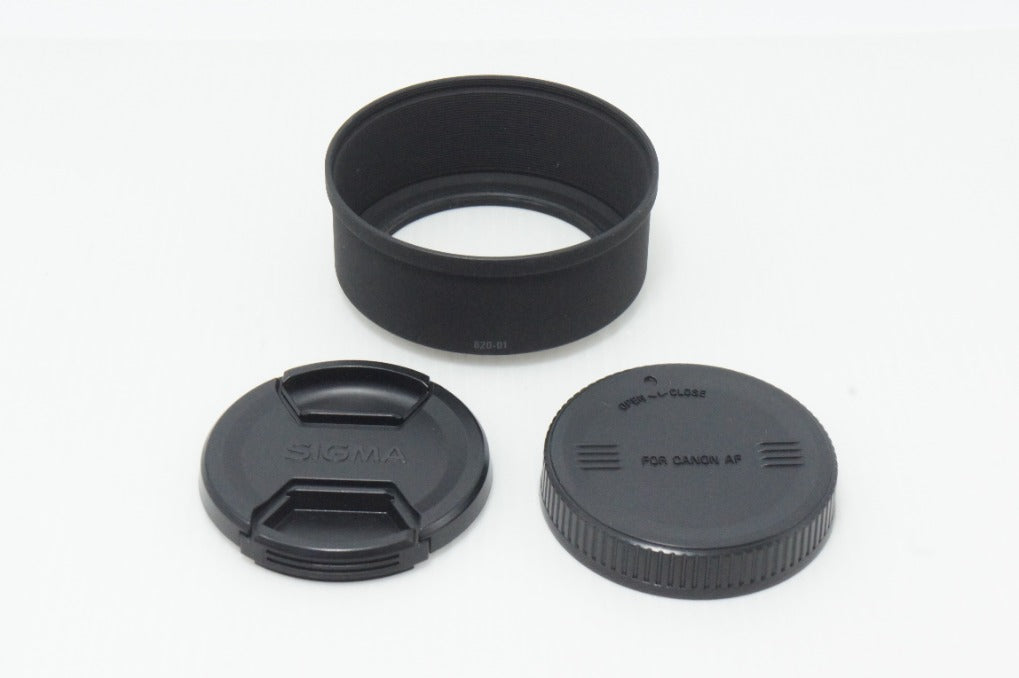 美品 SIGMA シグマ AF MACRO 70mm F2.8 EX DG Canon キヤノン EFマウント フード付 260618ai