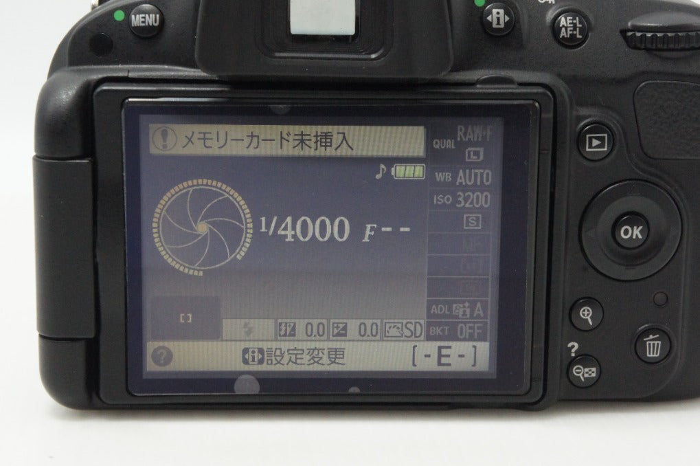 良品 Nikon ニコン D5100 ボディ デジタル一眼レフカメラ ブラック 260619u