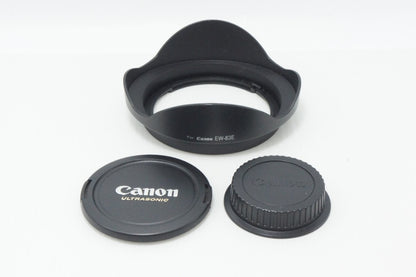 良品 Canon キヤノン EF 17-40mm F4L USM フルサイズ ズームレンズ フード付 260625f