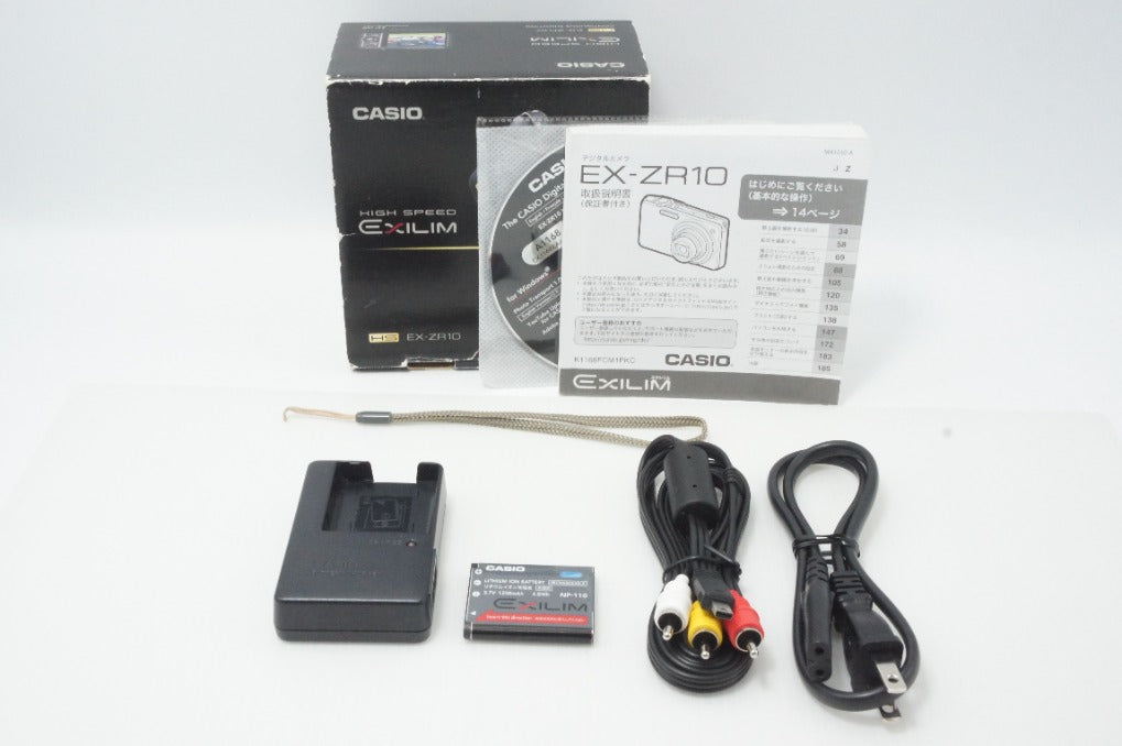 訳あり品 CASIO カシオ EXILIM EX-ZR10 コンパクトデジタルカメラ シルバー 元箱付 260620t