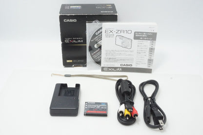 訳あり品 CASIO カシオ EXILIM EX-ZR10 コンパクトデジタルカメラ シルバー 元箱付 260620t