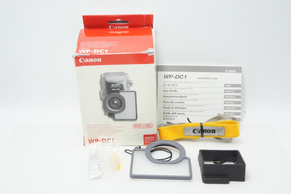 良品 Canon キヤノン ウォータープルーフケース WP-DC1 元箱付 260624s