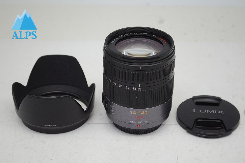 美品 Panasonic LUMIX G VARIO HD 14-140mm F4.0-5.8 ASPH. MEGA O.I.S. H-VS014140 マイクロフォーサーズ 251010k