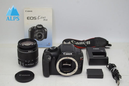 美品 Canon キヤノン EOS Kiss X50 + EF-S 18-55mm IS II レンズキット デジタル一眼レフカメラ 251016z