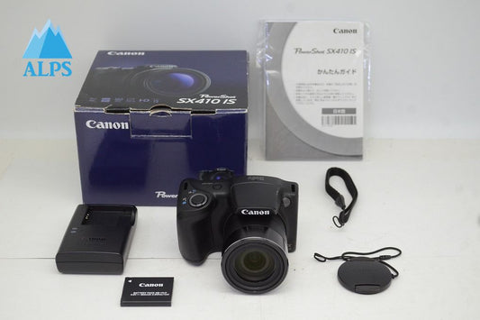 美品 Canon キヤノン PowerShot SX410 IS コンパクトデジタルカメラ ブラック 元箱付 250924r