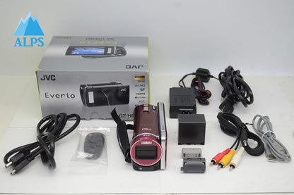 良品 JVC ケンウッド Everio GZ-HM880 デジタルビデオカメラ レッド 元箱付 250915f