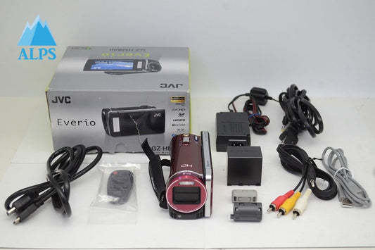 良品 JVC ケンウッド Everio GZ-HM880 デジタルビデオカメラ レッド 元箱付 250915f