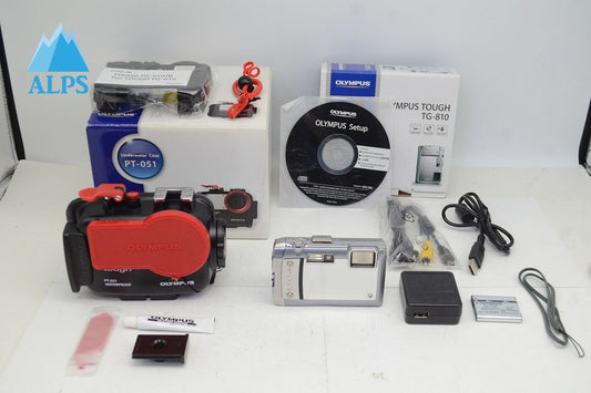 良品 OLYMPUS オリンパス TG-810 Tough コンパクトデジタルカメラ シルバー PT-051付 251020t