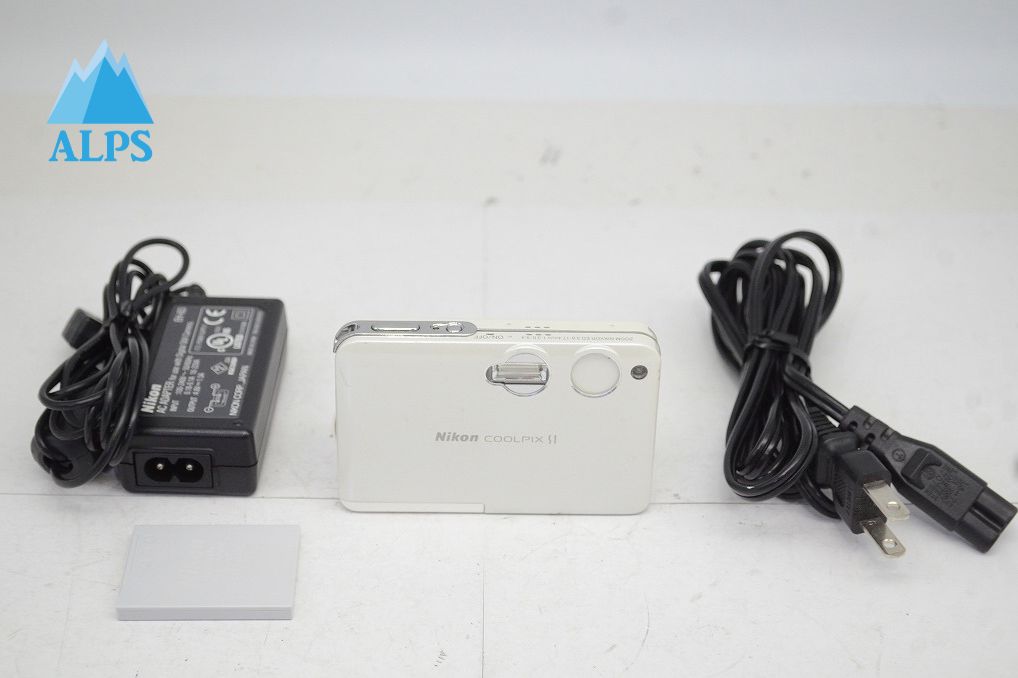 良品 Nikon ニコン COOLPIX S1 ホワイト コンパクトデジタルカメラ 251020b
