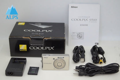 美品 Nikon ニコン COOLPIX S510 コンパクトデジタルカメラ シルバー 元箱付 251023k