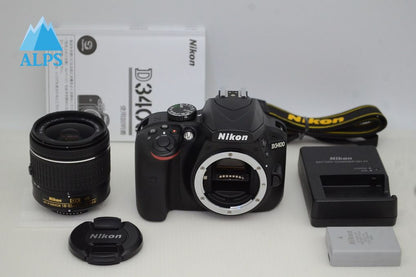 美品 Nikon ニコン D3400 ＋ AF-P DX 18-55mm VR レンズキット デジタル一眼レフカメラ 251027i