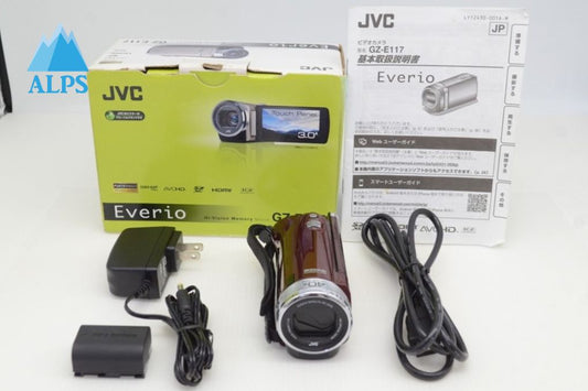 良品 JVC ケンウッド Everio GZ-E117 デジタルビデオカメラ レッド 元箱付 251030m