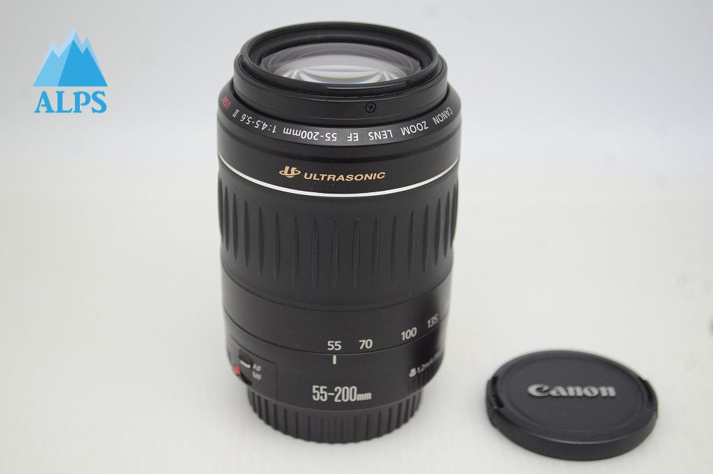 美品 Canon キヤノン EF 55-200mm F4.5-5.6 II USM フルサイズ ズームレンズ 251029ad