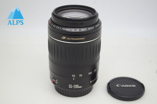 美品 Canon キヤノン EF 55-200mm F4.5-5.6 II USM フルサイズ ズームレンズ 251029ad