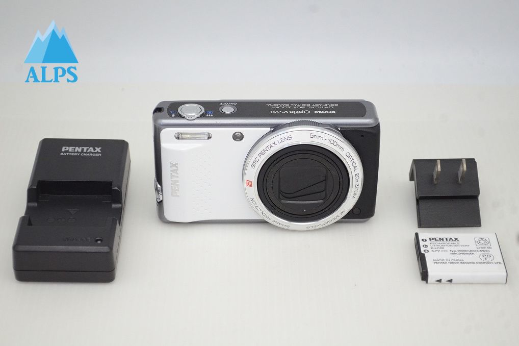 美品 PENTAX ペンタックス Optio VS20 コンパクトデジタルカメラ ブリリアントホワイト 251023l