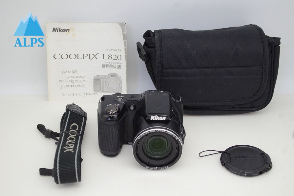 Nikon ニコン COOLPIX L820 コンパクトデジタルカメラ ブラック 251028f