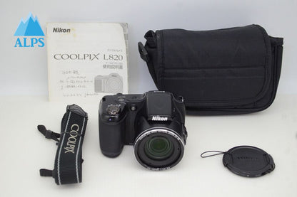 Nikon ニコン COOLPIX L820 コンパクトデジタルカメラ ブラック 251028f