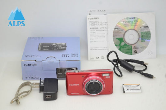 FUJIFILM フジフィルム FinePix T400 コンパクトデジタルカメラ レッド 元箱付 251101a