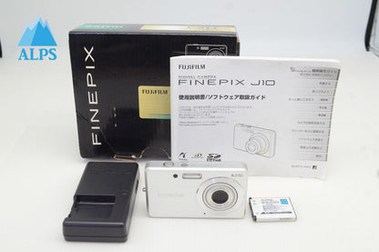 FUJIFILM フジフィルム FinePix J10 コンパクトデジタルカメラ シルバー 元箱付 251101b