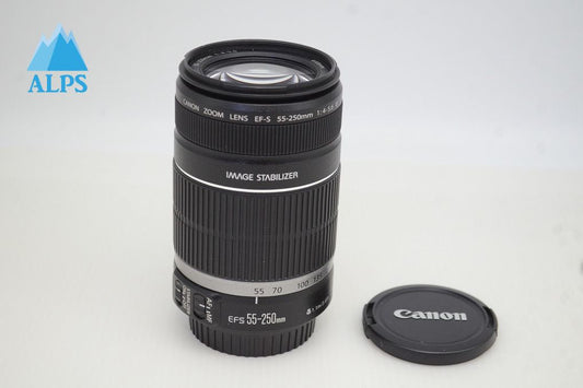 美品 Canon キヤノン EF-S 55-250mm F4-5.6 IS APS-C ズームレンズ 251105f