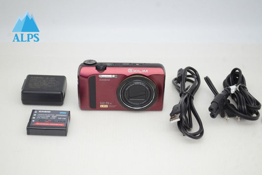 美品 CASIO カシオ HIGH SPEED EXILIM EX-ZR300 コンパクトデジタルカメラ レッド 251104ac