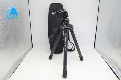 美品 Velbon ベルボン ULTRA 455 + PH-G40D 中型アルミ製 三脚 5段 ケース付 251110x
