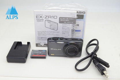 美品 CASIO カシオ EXILIM EX-ZR10 コンパクトデジタルカメラ ブラック 251105b