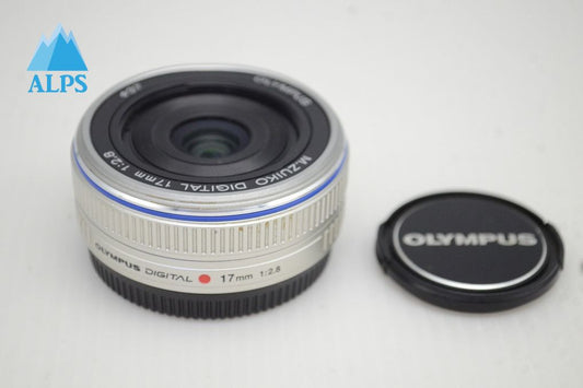 良品 OLYMPUS オリンパス M.ZUIKO DIGITAL 17mm F2.8 パンケーキレンズ マイクロフォーサーズ シルバー 251105m