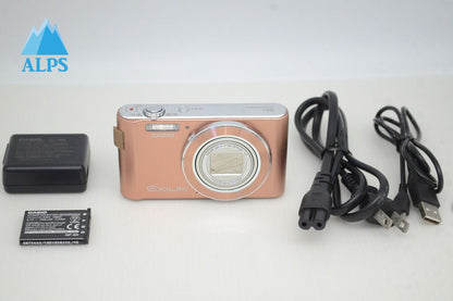 美品 CASIO カシオ EXILIM EX-ZS180 コンパクトデジタルカメラ ピンクゴールド 251106i