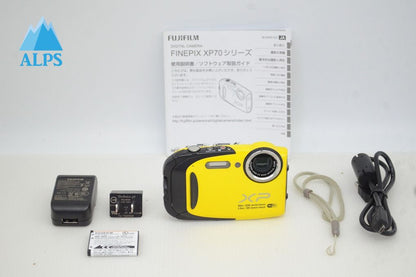 FUJIFILM フジフィルム FinePix XP70 コンパクトデジタルカメラ イエロー 251105p