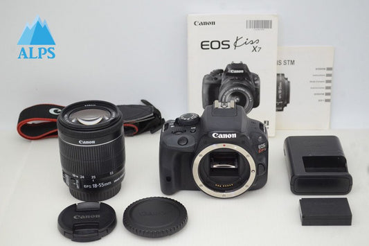 Canon キヤノン EOS Kiss X7 ボディ + EF-S 18-55 IS STM レンズキット デジタル一眼レフカメラ 251104aa