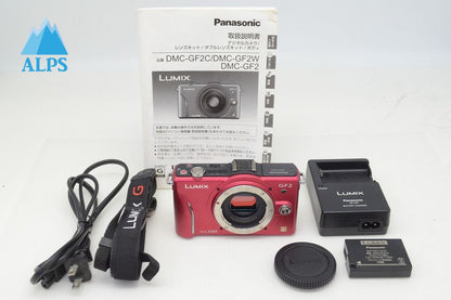 Panasonic パナソニック LUMIX DMC-GF2 ボディ ミラーレス一眼カメラ レッド 251028c