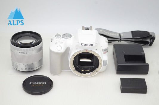 美品 Canon キヤノン EOS Kiss X10 EF-S 18-55 IS STM レンズキット デジタル一眼レフカメラ ホワイト 251117a