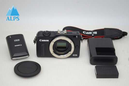 良品 Canon キヤノン EOS M2 ボディ ミラーレス一眼カメラ ブラック 90EX付 251122f