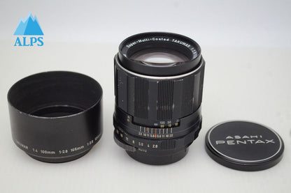 PENTAX ペンタックス SMC TAKUMAR 105mm F2.8 M42マウント 単焦点レンズ フード付 251120a