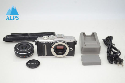 美品 OLYMPUS オリンパス PEN E-PL8 + M.ZUIKO DIGITAL ED 14-42mm F3.5-5.6 EZ ミラーレス一眼カメラ ブラック 251129h
