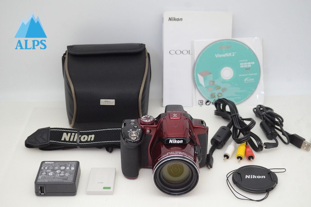 良品 Nikon ニコン COOLPIX P520 デジタルカメラ レッド 251129m