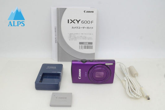 美品 Canon キヤノン IXY 600F コンパクトデジタルカメラ パープル 251202u
