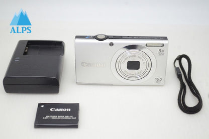 良品 Canon キヤノン PowerShot A2400 IS コンパクトデジタルカメラ シルバー 251203a