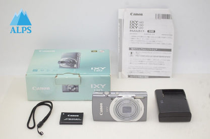良品 Canon キヤノン IXY 130 コンパクトデジタルカメラ グレー 元箱付 251203b