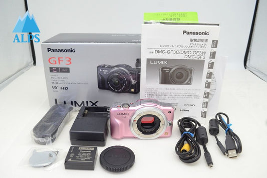 美品 Panasonic パナソニック LUMIX DMC-GF3 ボディ ミラーレス一眼カメラ フェアリーピンク 元箱付 251202n