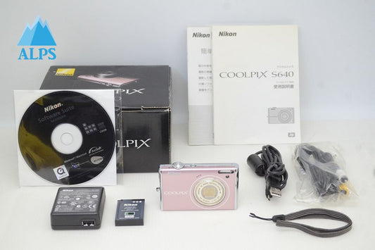 美品 Nikon ニコン COOLPIX S640 コンパクトデジタルカメラ プレシャスピンク 元箱付 251205b