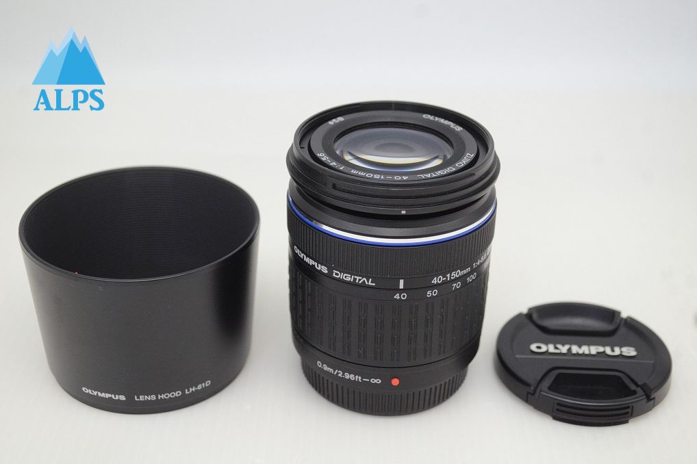 美品 OLYMPUS オリンパス ZUIKO DIGITAL ED 40-150mm F4-5.6 フォーサーズ ズームレンズ フード付 251209e