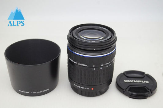 美品 OLYMPUS オリンパス ZUIKO DIGITAL ED 40-150mm F4-5.6 フォーサーズ ズームレンズ フード付 251209e