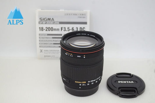 美品 SIGMA シグマ 18-200mm F3.5-6.3 DC PENTAX ペンタックス Kマウント APS-C ズームレンズ 251208q