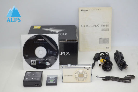 美品 Nikon ニコン COOLPIX S640 コンパクトデジタルカメラ アイスシルバー 元箱付 251216d