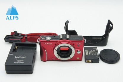良品 Panasonic パナソニック LUMIX DMC-GF2 ボディ ミラーレス一眼カメラ ファインレッド 251220c