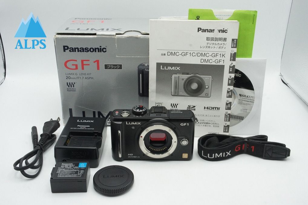 良品 Panasonic パナソニック LUMIX DMC-GF1 ボディ ミラーレス一眼カメラ ブラック 元箱付 251220s