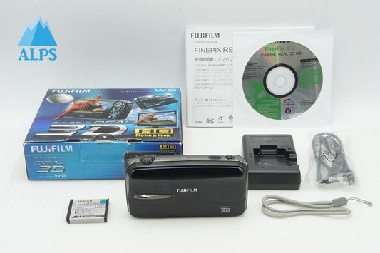 美品 FUJIFILM フジフィルム FinePix REAL 3D W3 コンパクトデジタルカメラ ブラック 元箱付 251222f