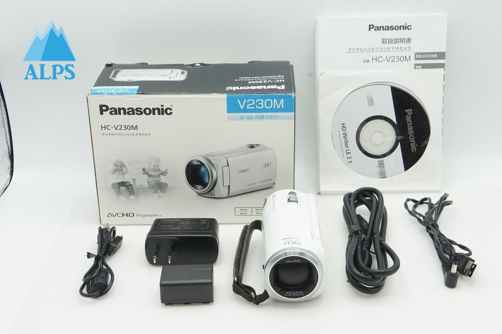 Panasonic HC-V230M ビデオカメラ ホワイト 付属品あり Panasonic HC-V230M ビデオカメラ ホワイト 付属品あり Panasonic HC